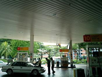 Dobner metal ceilings in gas stations in singapore